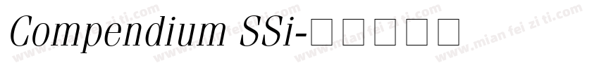 Compendium SSi字体转换